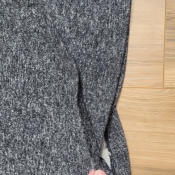 Fabletics Black White Marled Overlap Trim Sweatershirt - Picture 7 of 9